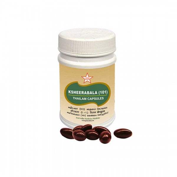 Buy SKM Ayurveda Ksheerabala (101) Capsules