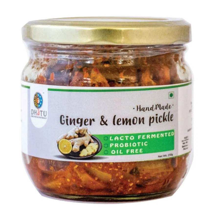 Buy Dhatu Organics Oil Free Ginger Lemon Pickle online usa [ USA ] 