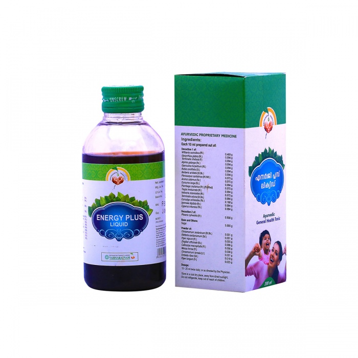 Buy Vaidyaratnam Energy Plus Liquid