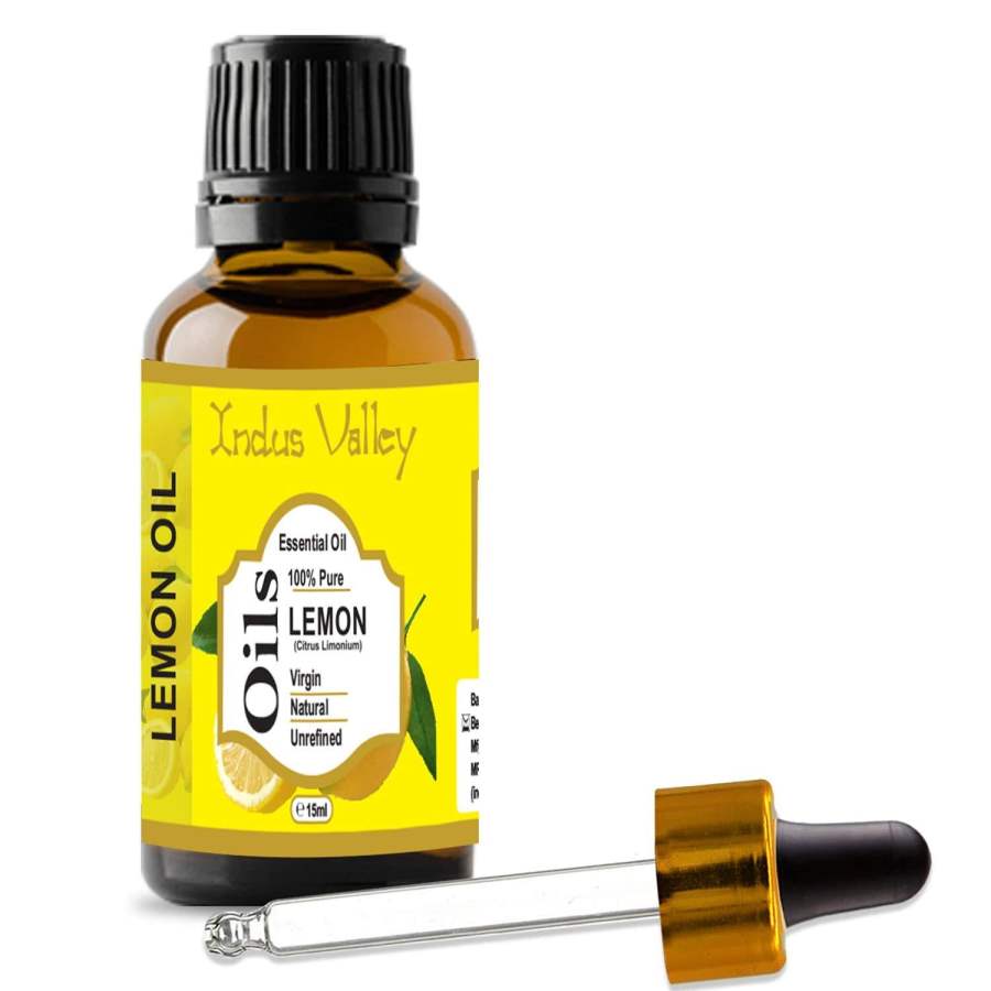 Buy Indus valley Lemon Essential Oil for Hair & Face Care 