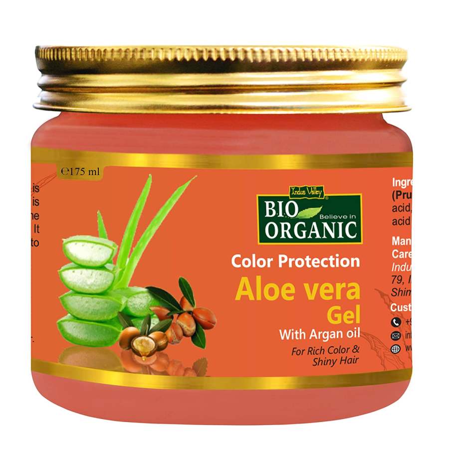 Buy Indus valley Color Protection Aloe Vera Gel With Argan Oil For Rich Colour & Shiny Hair  online usa [ US ] 