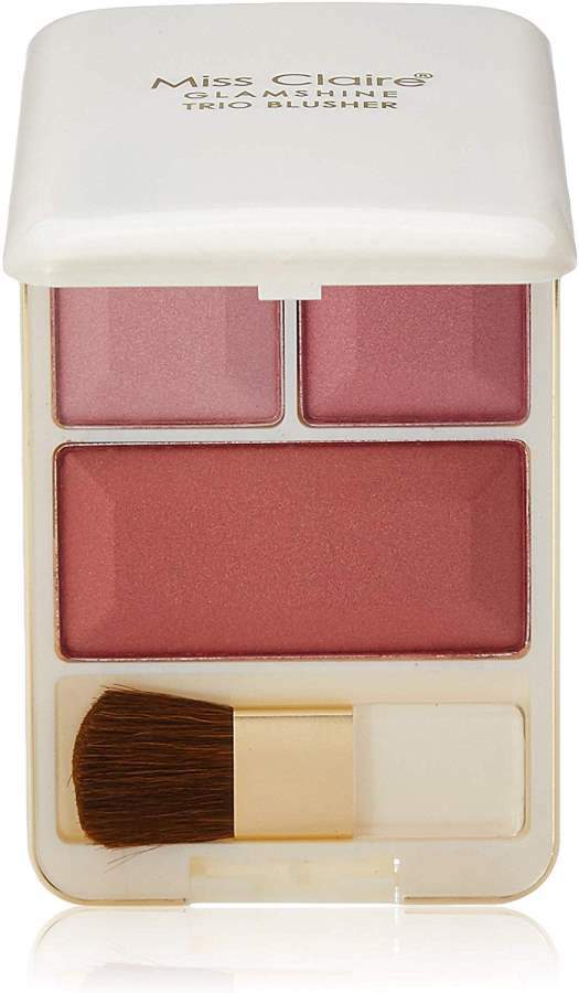 Buy Miss Claire Glam Shine Trio Blusher 9930-B-09, Multicolor