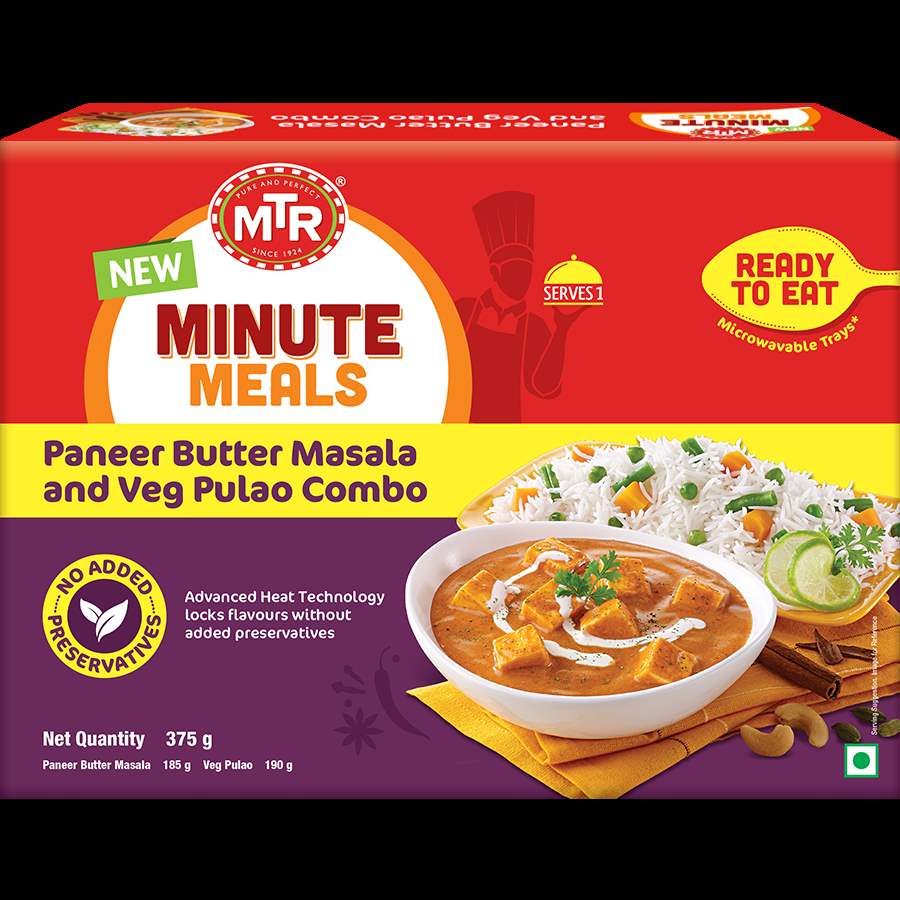 Buy MTR Minute Meals Paneer Butter Masala and Veg Pulao Combo online usa [ USA ] 